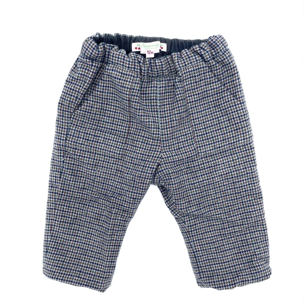 Bonpoint Lined Plaid Baby Pants 12 months